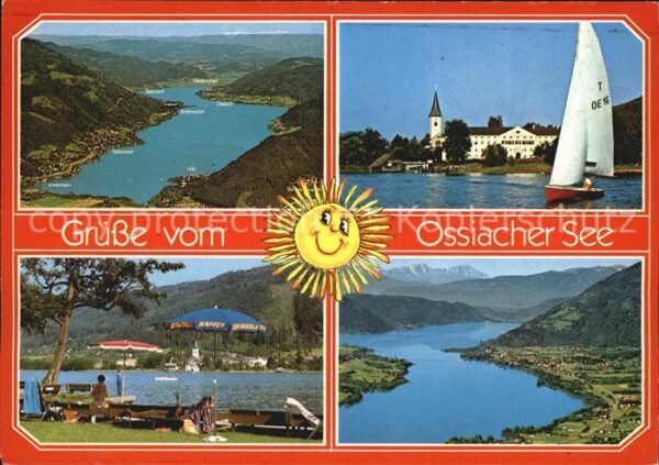 Ossiachersee Fliegeraufnahme Panorama Badestelle