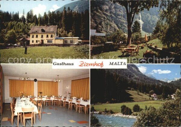 Malta Kaernten Gasthaus Zirmhof Speiseraum Aussenansic