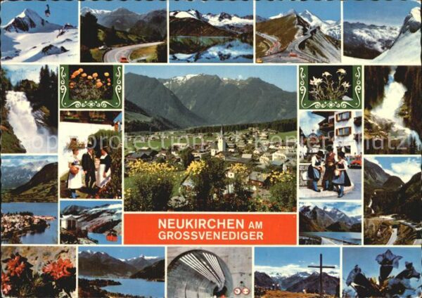 Neukirchen Grossvenediger Teilansicht Tunnel Wasserfall Trachtent