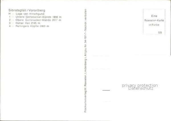 Sibratsgfaell Vorarlberg Hirschgrund Obere- und Untere Gottesack – Bild 2
