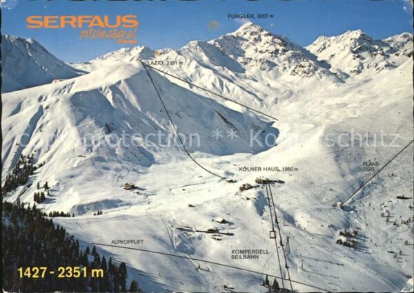 Serfaus Tirol Kölner Haus Komperdell Seilbahn