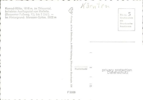 Mallnitz Kaernten Konrad Hütte – Bild 2