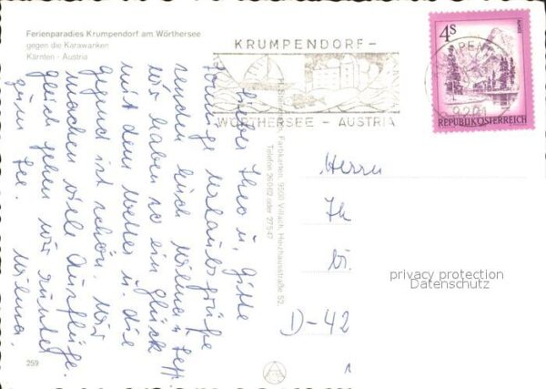 Krumpendorf Woerther See Fliegeraufnahme – Bild 2
