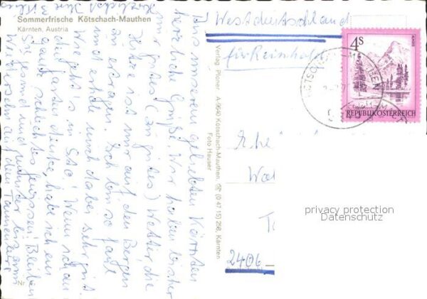 Koetschach-Mauthen Kaernten Dorfansicht – Bild 2