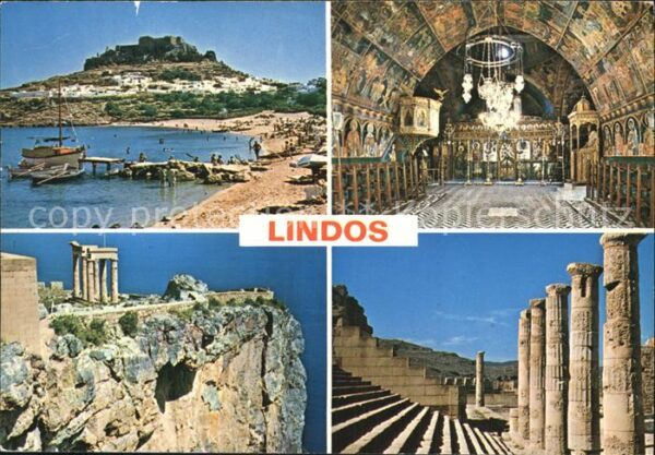Lindo Lindos Strand Tempel