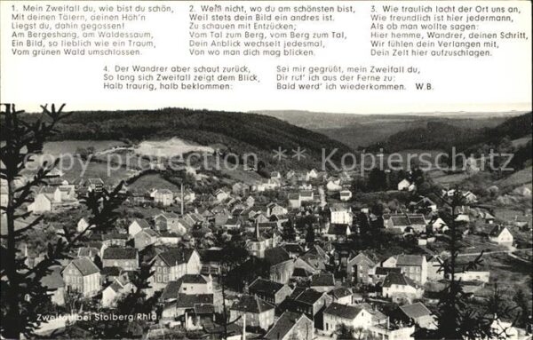 Zweifall Panorama Gedicht
