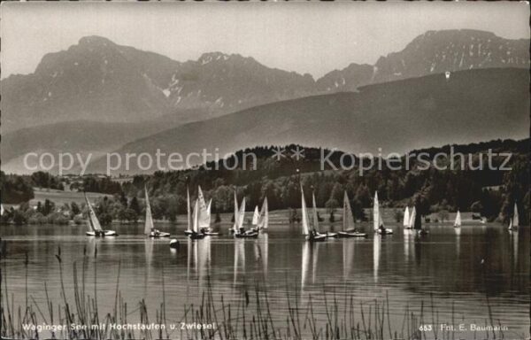 Waging See Waginger See Segeln Hochstaufen und Zwi