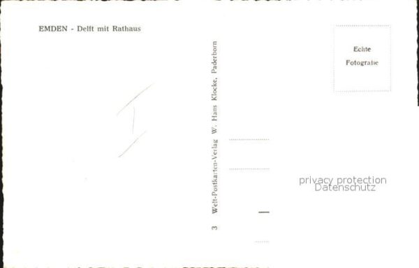 Emden Ostfriesland Delft mit Rathaus – Bild 2