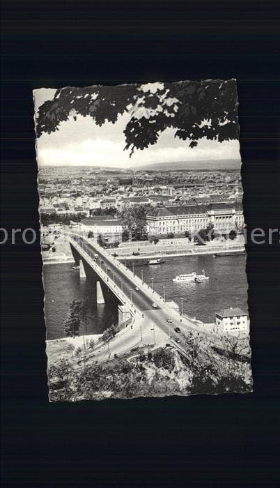 Koblenz Rhein Neue Rheinbrücke und Schloss