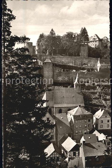 Monschau Altstadt mit Burg Stadtmauer