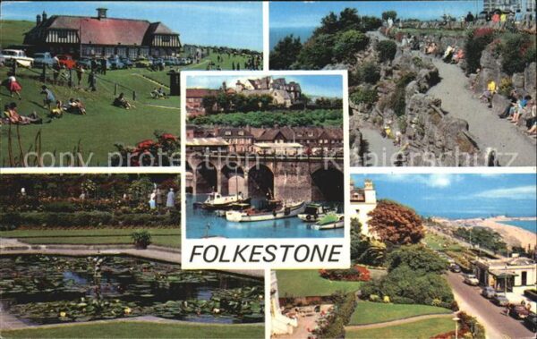 Folkestone East Cliff Zig Zag Path Inner Harbour K