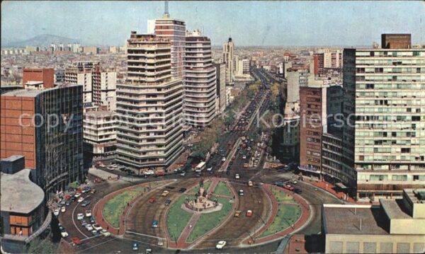 Mexico City Glorieta Cristobal Colon Paseo de la Re