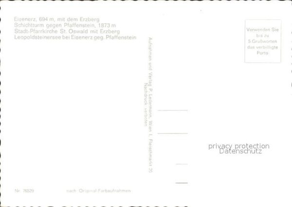 Eisenerz Steiermark Panorama mit dem Erzberg Schichtturm Pf – Bild 2