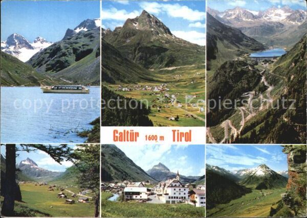 Galtuer Tirol Bootsfahrt Stausee Alpenpanorama Gebirg
