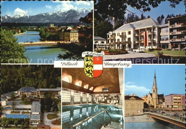 Villach Kaernten Stadt an der Drau Kurhotel Badeanlage W