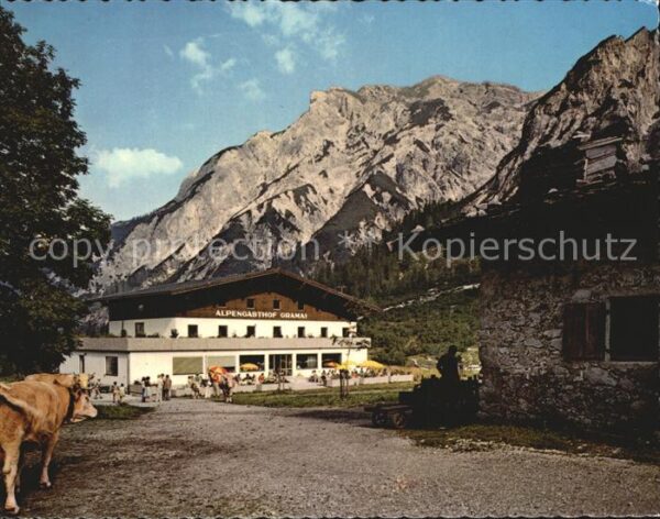 Pertisau Achensee Alpengasthof Gramai im Falzthurntal geg
