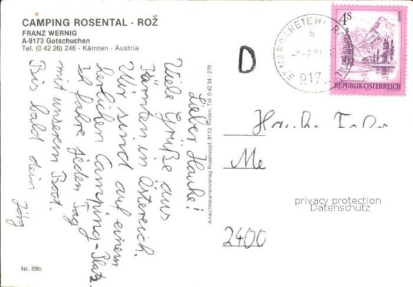 Gotschuchen Camping Rosental Roz See – Bild 2