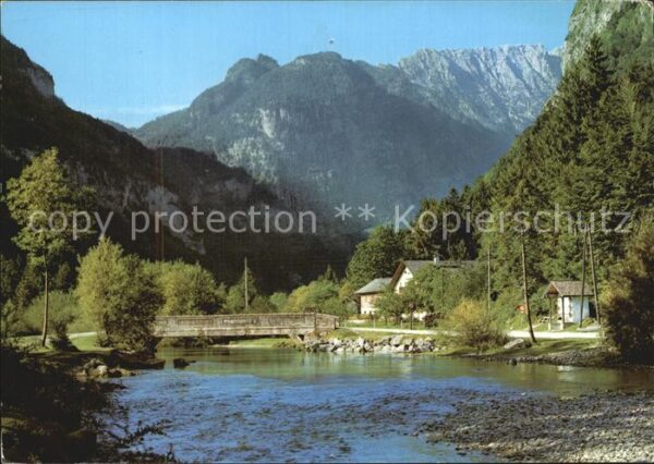 Golling Salzach Bluntautal Blick gegen Schneibstein Ber