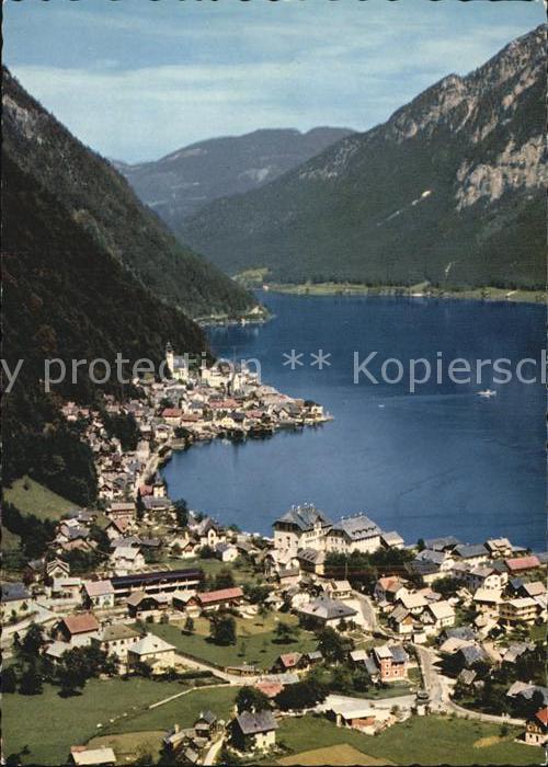 Hallstatt Austria Panorama uralte Keltensiedlung am Fusse