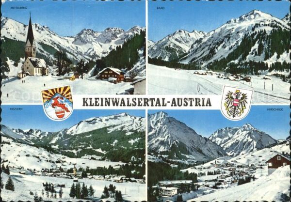 Kleinwalsertal Wintersportorte Mittelberg Baad Riezler