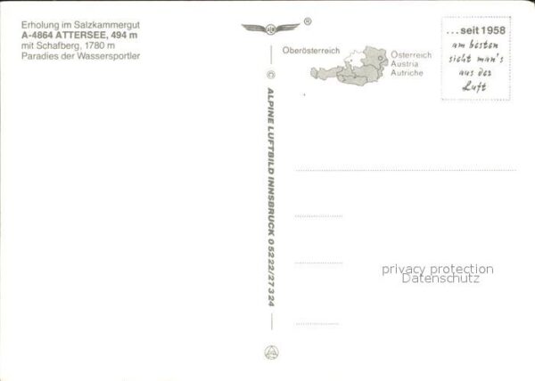 Attersee mit Schafberg Fliegeraufnahme – Bild 2