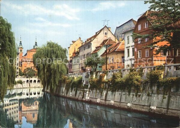 Ljubljana Partie am Fluss Innenstadt