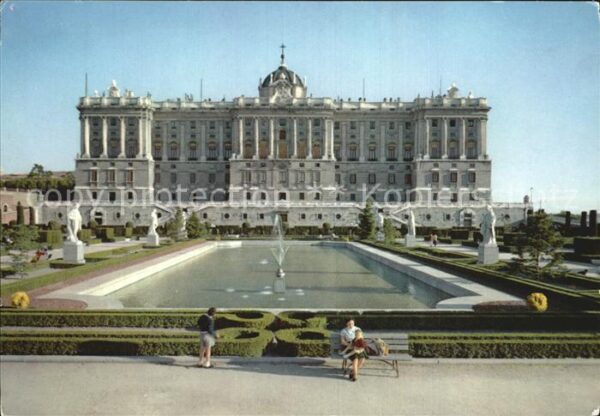 Madrid Spain Fachada Norte del Palacio Real Königlic