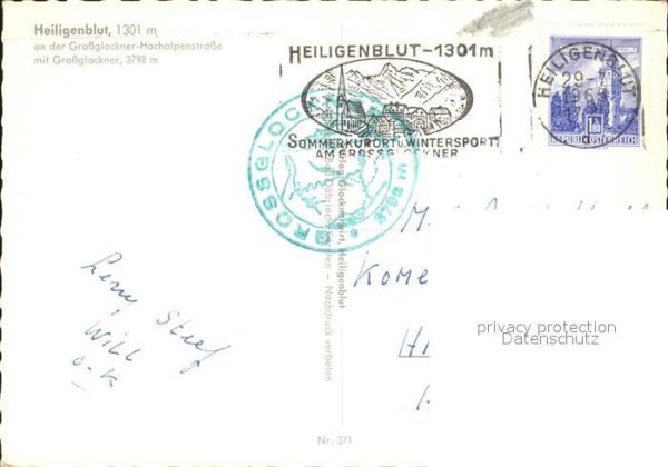 Heiligenblut Kaernten Ortsansicht mit Kirche Grossglockner Ho – Bild 2