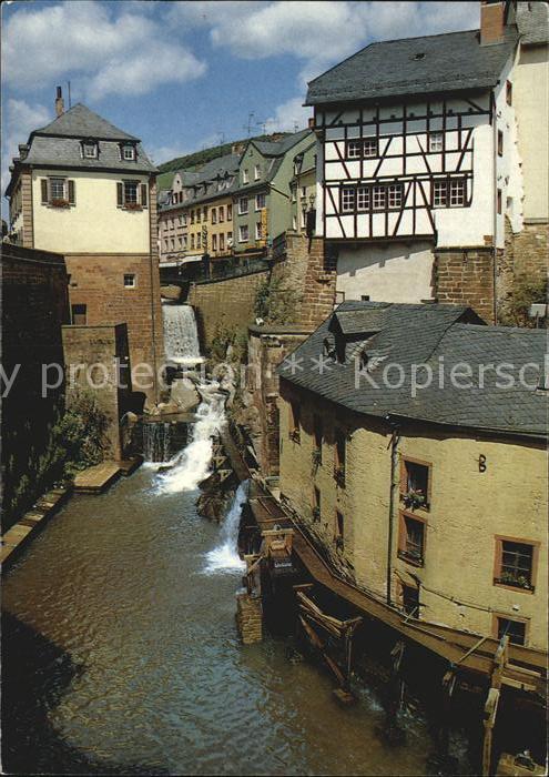 Saarburg Saar Wasserfall Leukbach Alte Mühlen Altstad