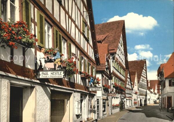 Dornstetten Wuerttemberg Fachwerkhäuser Luftkurort Schwarzwald