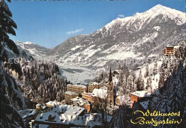 Badgastein Winterpanorama Weltkuror mit Blick auf