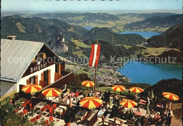 St Gilgen Salzkammergut Berghof Zwölferhorn Gaststätte Fernsich