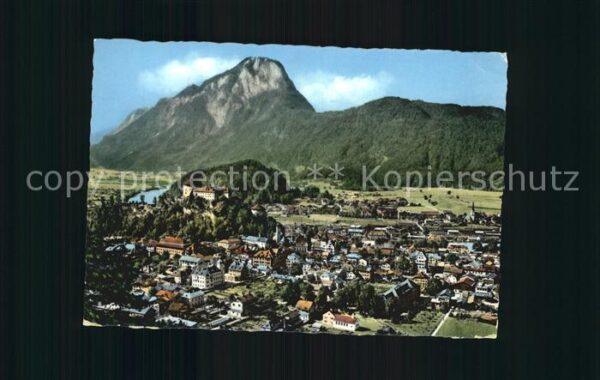 Kufstein Tirol Gesamtansicht mit Festung Alpen Flieger