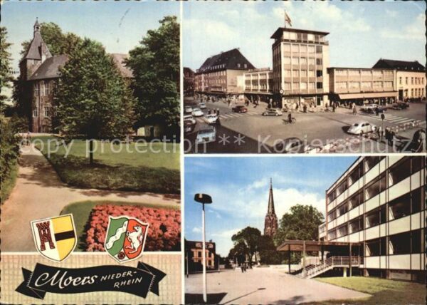 Moers Promenade Park Innenstadt Gebäude Kirch