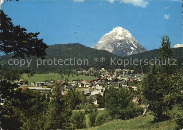 Seefeld Tirol Panorama mit Blick zur Hohen Munde