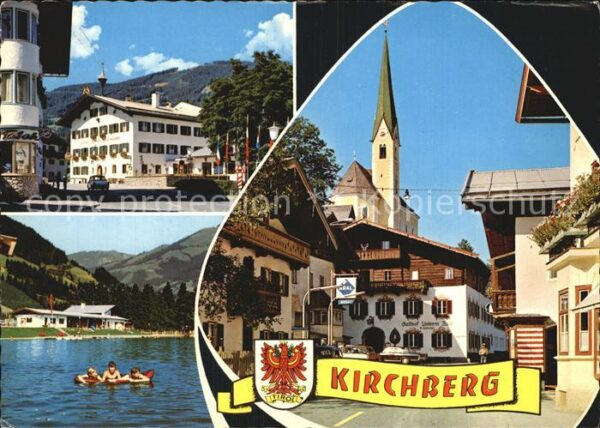 Kirchberg Tirol Platz Hotel Restaurant Kirche Badesee