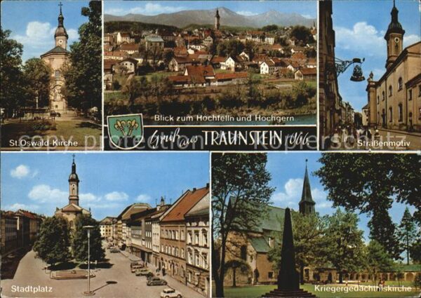 Traunstein Oberbayern St Oswald-Kirche Kriegergedächtniskirch