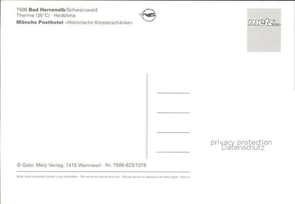 Bad Herrenalb Mönchs Posthotel Klosterschänke – Bild 2