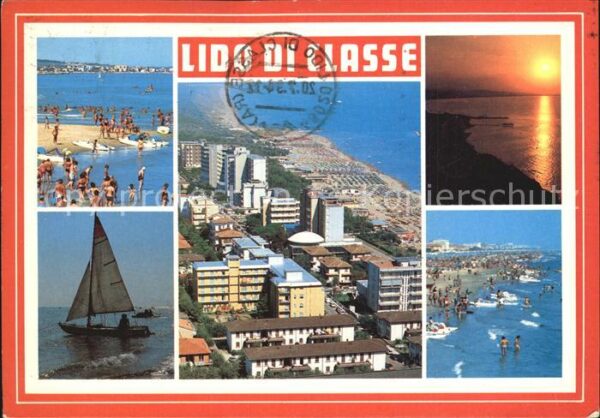 Lido di Classe Segelboot Fliegeraufnahme Strand