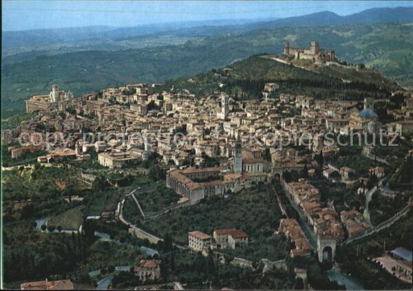 Assisi Umbria Fliegeraufnahme