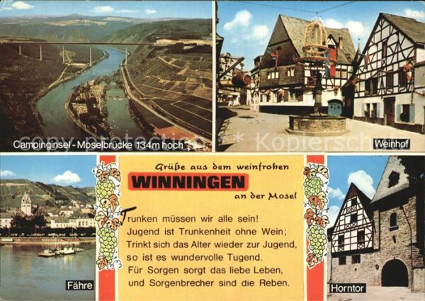 Winningen Mosel Weinhof Horntor Fähre Campinginsel-Mose
