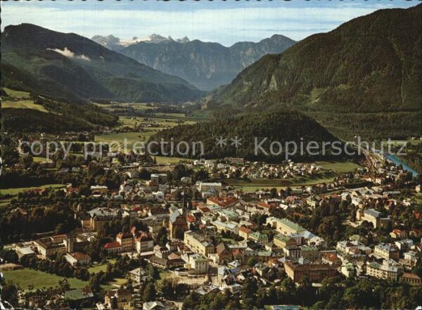 Bad Ischl Salzkammergut Hohe Dachstein Fliegeraufnahme