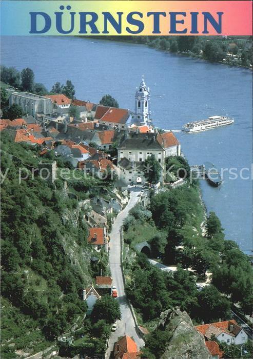 Duernstein Wachau Fliegeraufnahme Pfarrkirche Maria Himme