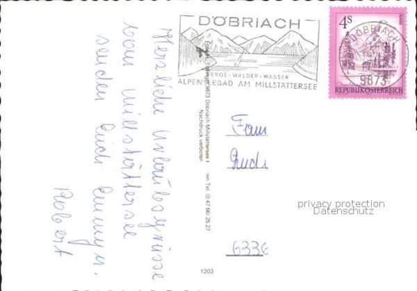 Doebriach Millstaettersee Fliegeraufnahme Stadtplatz Badestelle – Bild 2