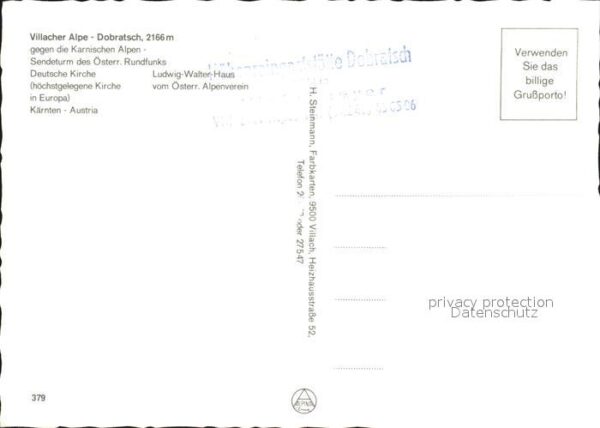 Dobratsch Kaernten Villacher Alpe Sendeturm Deutsche Kirch – Bild 2