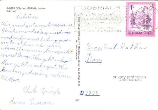 Doebriach Millstaettersee Personenschiff Schwan Freibad Reiter – Bild 2