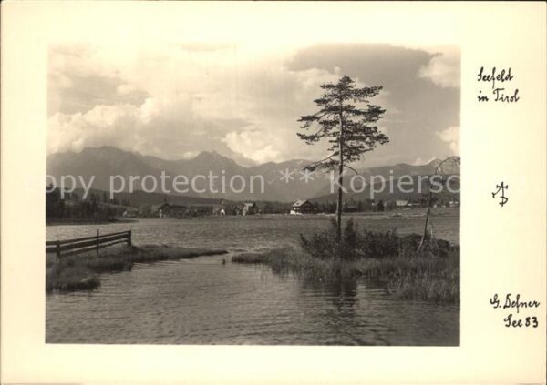 Seefeld Tirol Blick über den See