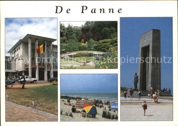 De Panne Denkmal Strand Minigolf