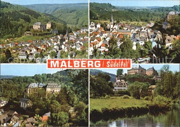 Malberg Eifel Teilansicht Burg