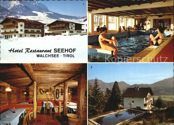 Walchsee Tirol HotelRestaurant Seehof Hallenbad Gastst